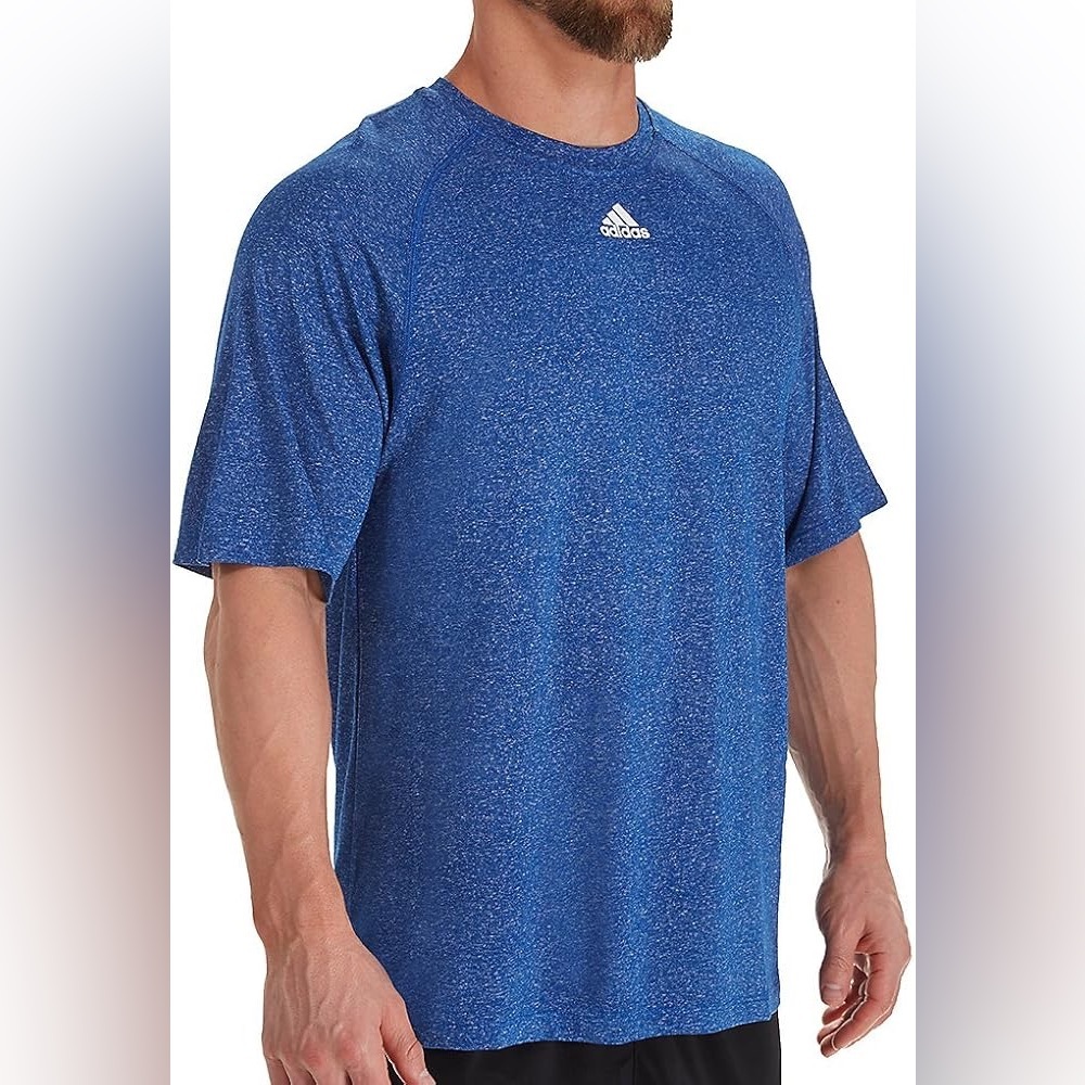 Adidas Men's Ultimate Climalite Short Sleeve Tee in Blue